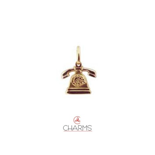 Charm Telefono in Oro
