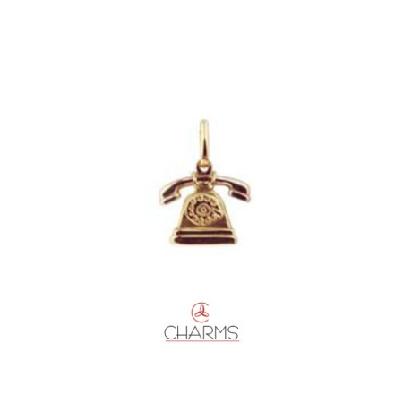Charm Telefono in Oro