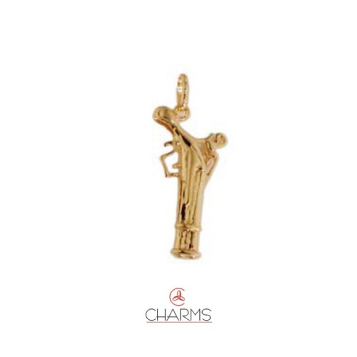 Charms Pistola Cowboy Pendente in Oro