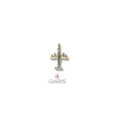 Pendente Charm Aereo in Oro 18 kt