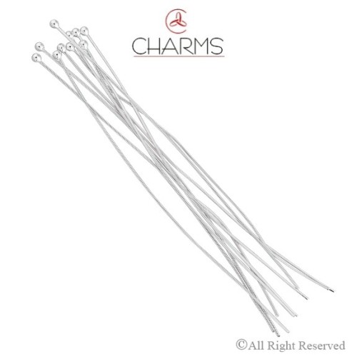 Spillo con testa a pallina filo da 0.45 mm lunghezza 7cm