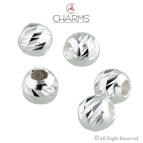 Pallina diamantata a spiga da 8.00 mm con foro passante