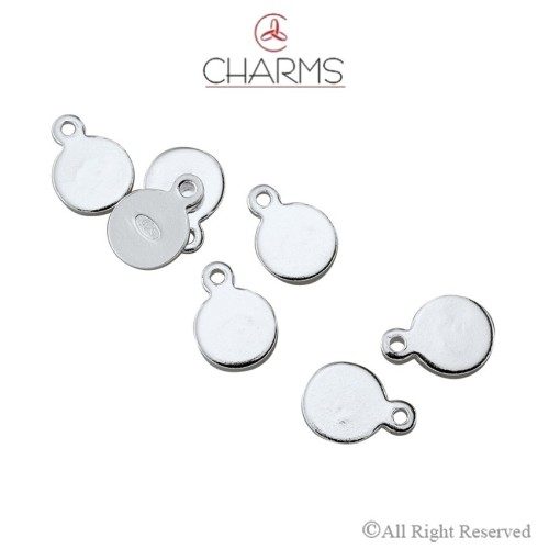 Bollatina  Tonda con anellino e marchio 925