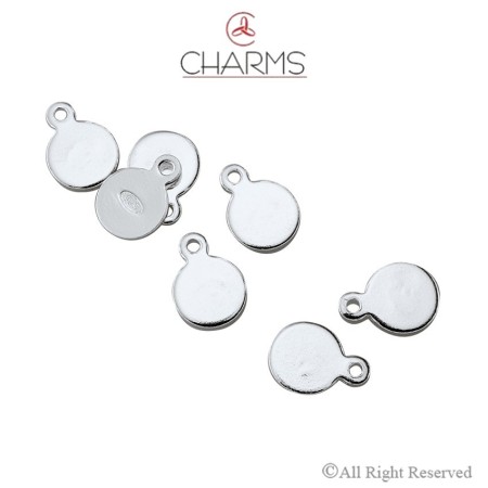 Bollatina  Tonda con anellino e marchio 925