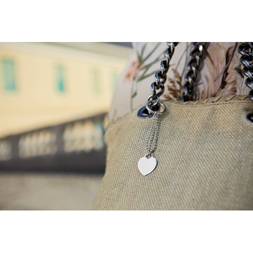 Portachiavi Cuore catenella e anello Brisè