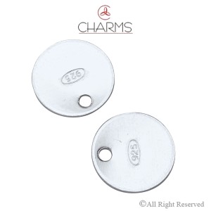 Bollata  Tonda 8 mm con foro e marchio 925