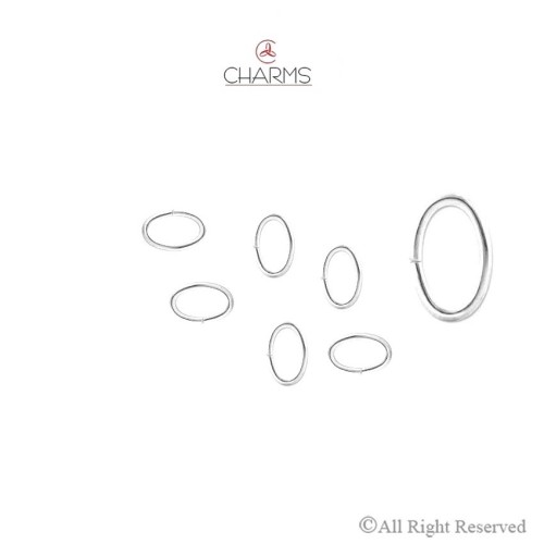 Anellino Aperto Filo 6x8 mm Ovale filo 1,2 mm