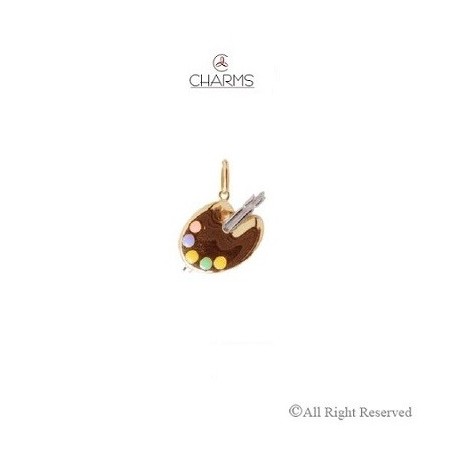 Charms Tavolozza Pendente in Oro