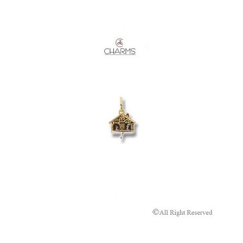 Charm Orologio a Cucù in Oro 18 kt