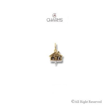Charm Orologio a Cucù in Oro 18 kt