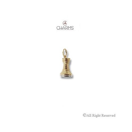 Charm Torre degli scacchi in Oro