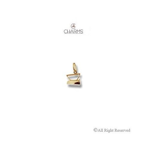 Charm Ferro da stiro a carbone in Oro