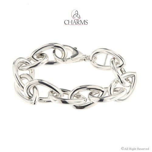 Bracciale Goccia filo tondo in Argento 