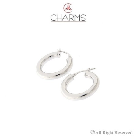 Orecchini Cerchio in Argento da 2 cm