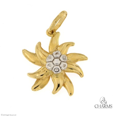 Charm Stella Alpina in Oro