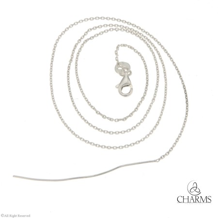 Catenina Forzatina diamantata da 0,70 mm con spillo