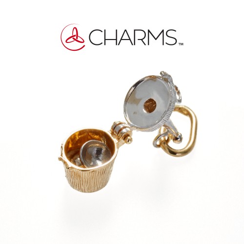 Charm secchiello da ghiaccio per Champagne in Oro 18 kt
