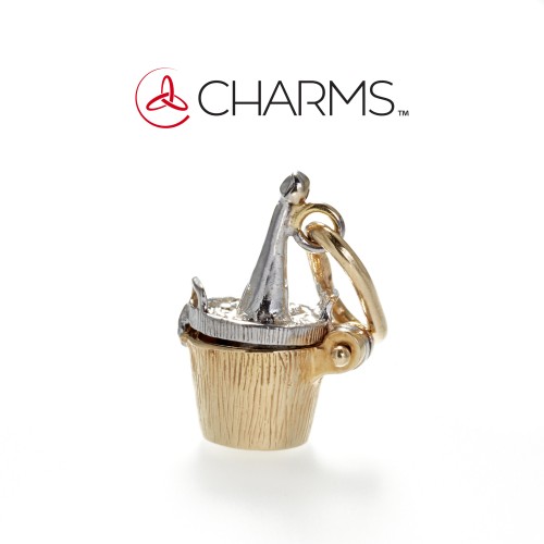 Charm secchiello da ghiaccio per Champagne in Oro 18 kt