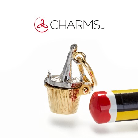 Charm secchiello da ghiaccio per Champagne in Oro 18 kt