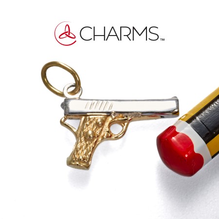 Charm Pistola Beretta in Oro 18 Kt