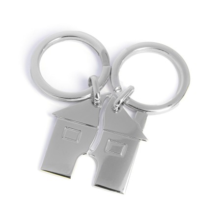 Portachiavi casetta divisibile con doppio brisè rotondo