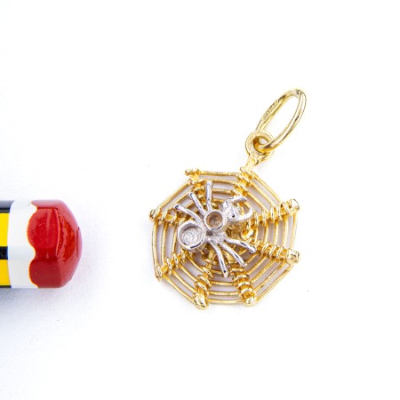 Pendente Charm Ragno in Oro 18 kt