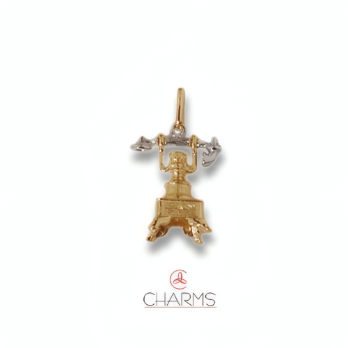 Charm Telefono Vintage anni 50 in oro 18 kt