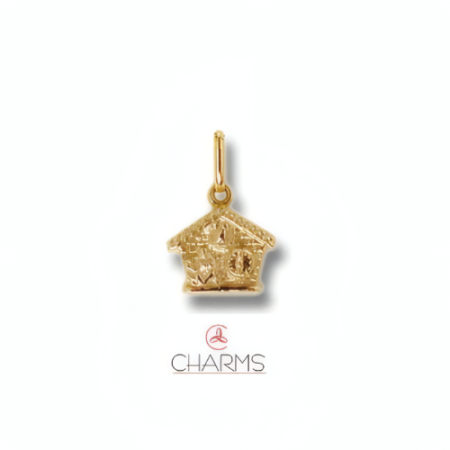 Charms Orologio con Casetta in Oro 18 kt
