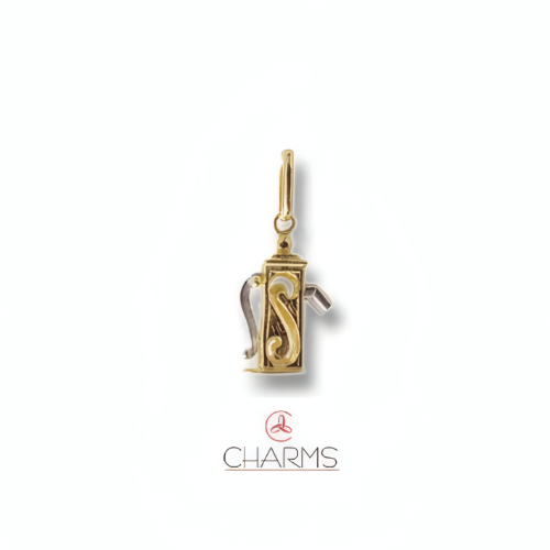 Charm Pompa dell'acqua Pendente in Oro 18 kt
