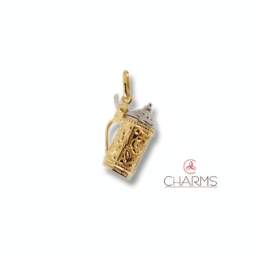 Charm Boccale di Birra Pendente in Oro