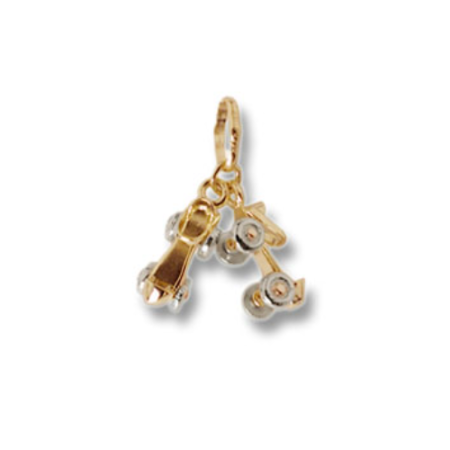 Charm Pattini a Rotelle in Oro