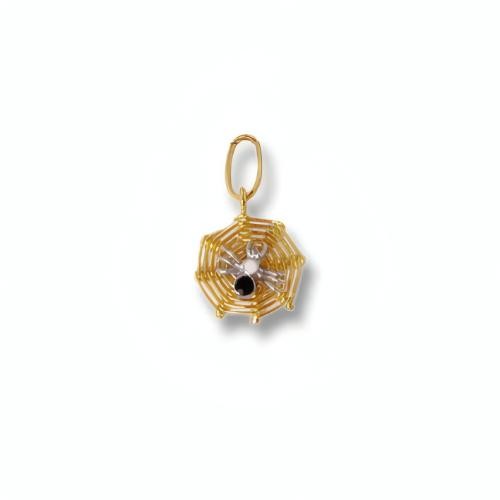 Pendente Charm Ragno in Oro 18 kt