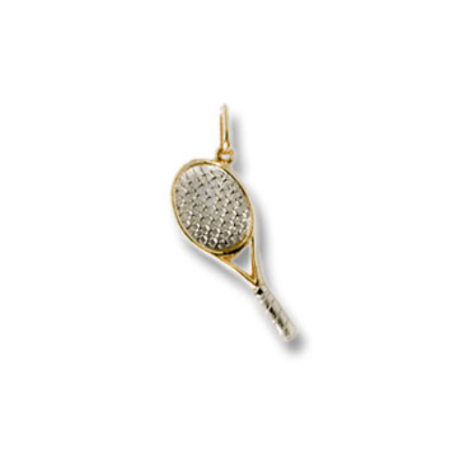 Charm Racchetta Tennis in Oro