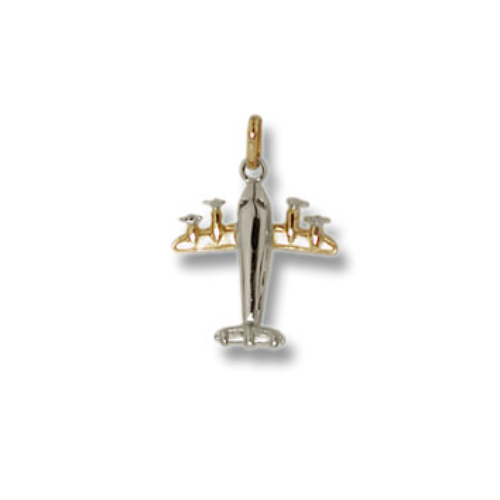 Pendente Charm Aereo in Oro 18 kt