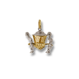 Charm Portantina Reale Inglese in Oro