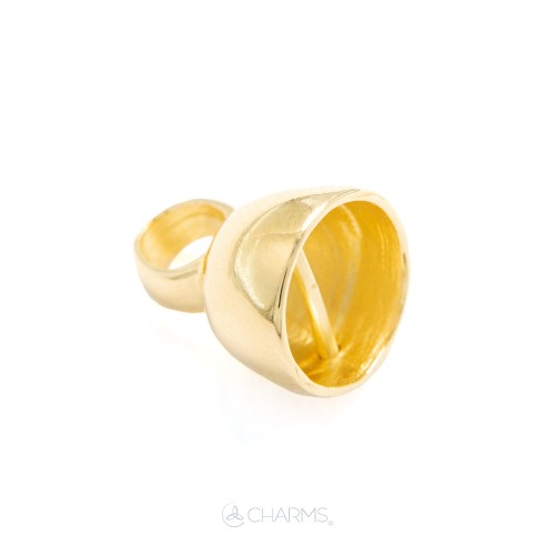 FINALI PER PERLE e pietre -PLACCATA-oro-giallo 23 Kt