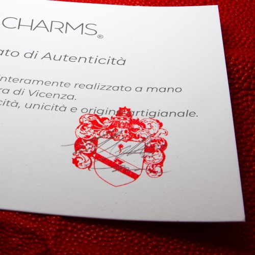 Certificato autenticità Charms rosso e bianco | Charms.it