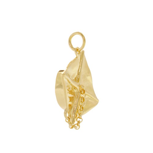Charm a forma di tocco di laurea in argento 925 vista frontale | Charms.it
