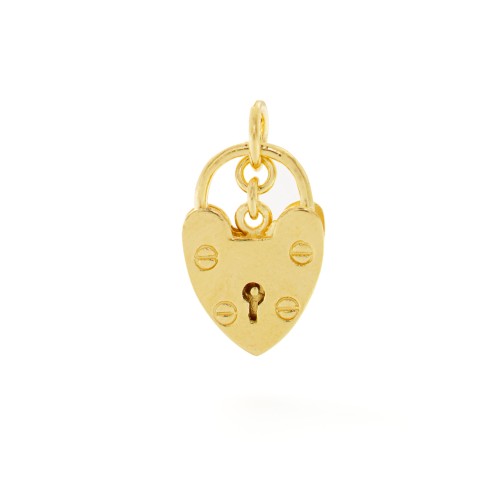 Charm a forma di lucchetto a cuore in argento 925 – Charms.it
