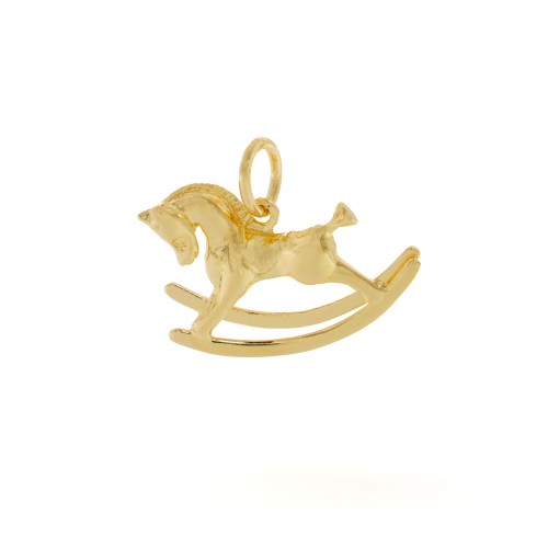 Charm a forma di cavallo a dondolo in argento 925 | Charms.it