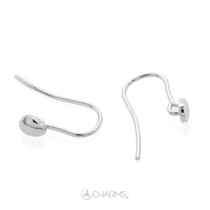 Orecchino ad amo con goccia e anellino aperto in Argento 925 | Charms.it