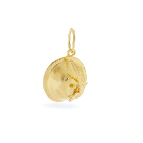 Charm a forma di Cappello Alpino in argento 925 in vista laterale| Charms.it