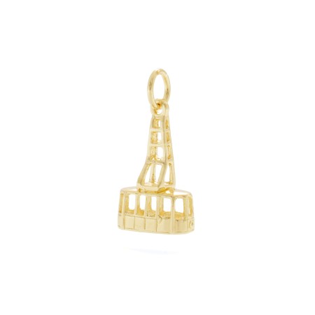 Charm a forma di Funivia in argento 925 in vista laterale | Charms.it