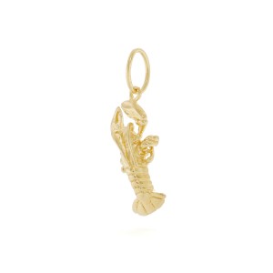 Charm a forma di Aragosta di Tristan in argento 925 in vista frontale | Charms.it